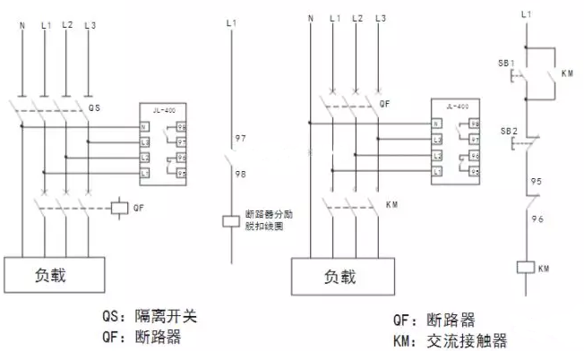 過壓欠壓保護(hù)器的接線圖